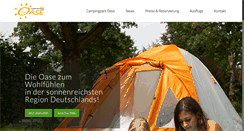 Desktop Screenshot of campingpark-oase.de