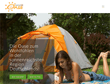 Tablet Screenshot of campingpark-oase.de